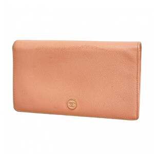CHANEL Pink Leather Wallet